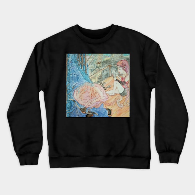 Brain Series 01 Crewneck Sweatshirt by Wandearfull Store